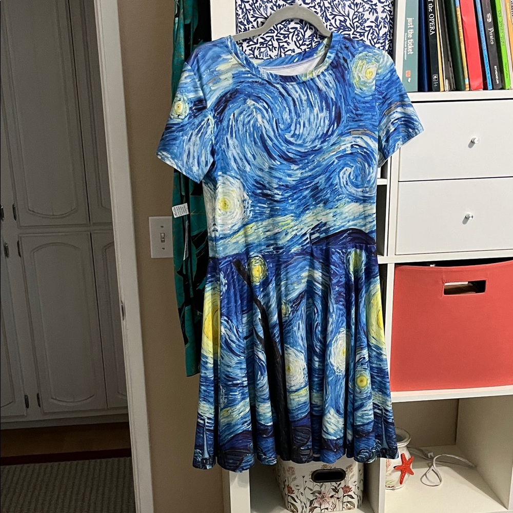 Blue Starry Night Dress - Picture 2 of 2